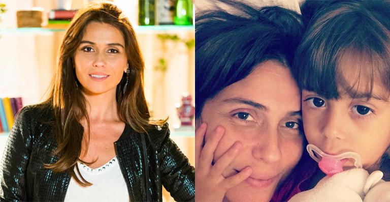 Giovanna Antonelli posa foto com a filha e sem maquiagem