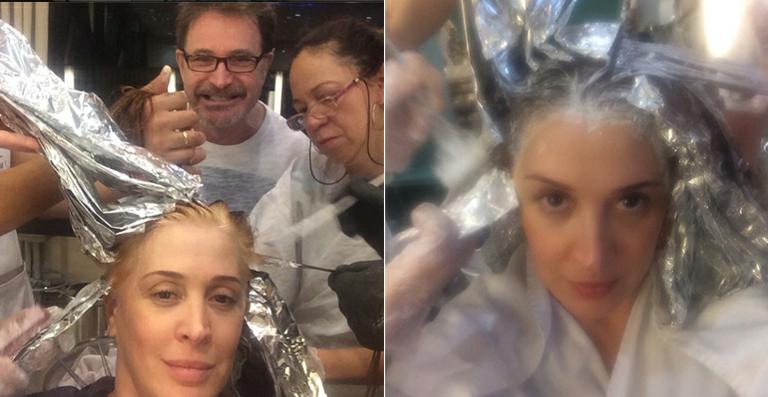 Novo look! Claudia Raia mostra os fios loiros em mudança de visual