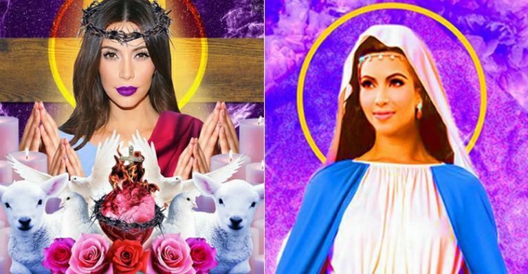 Exposição que retrata Kim Kardashian como Virgem Maria causa polêmica nos EUA