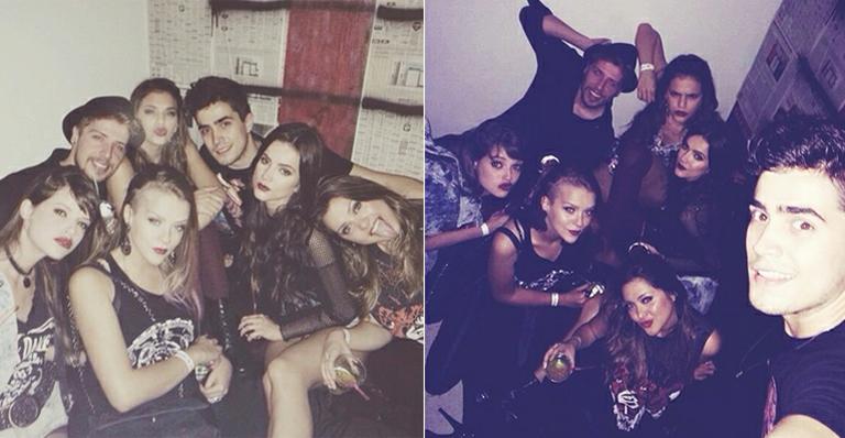 Bruna Marquezine curte festa punk com amigos famosos