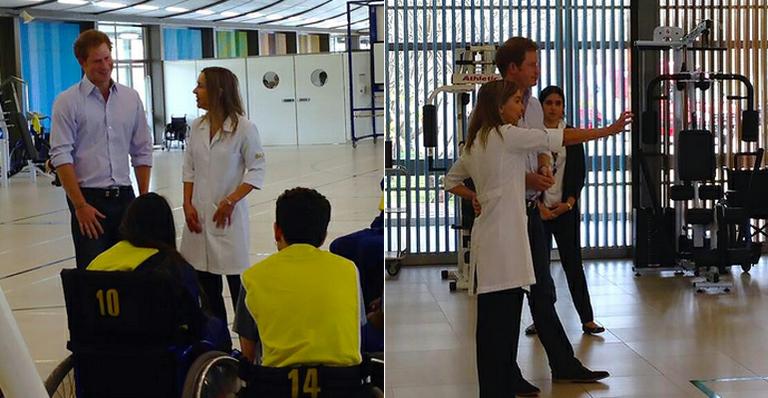 Príncipe Harry visita hospital em Brasília e assiste a jogo de cadeirantes