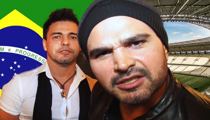 Zezé di Camargo e Luciano revelam o medo que sentem dos estádios brasileiros
