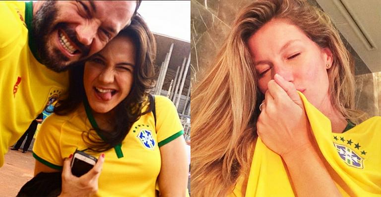 Famosos torcem pelo Brasil na Copa do Mundo