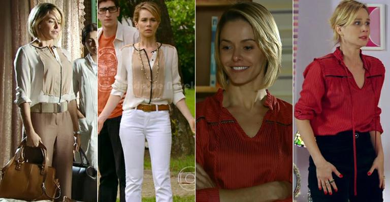 Silvia de ‘Em Família’ repete roupas de personagem de ‘Guerra dos Sexos’