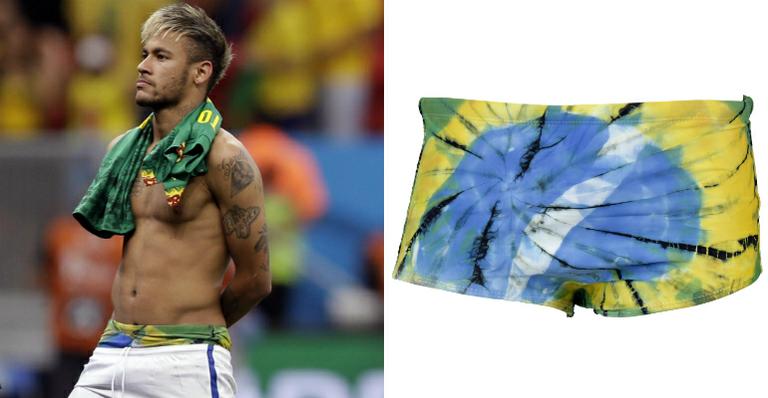 Após polêmica no Barcelona, Neymar mostra sunga em jogo e faz sucesso na web