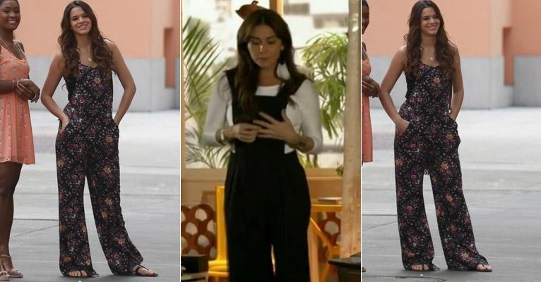 Personagem de Bruna Marquezine investe em jardineira flare em Em Família