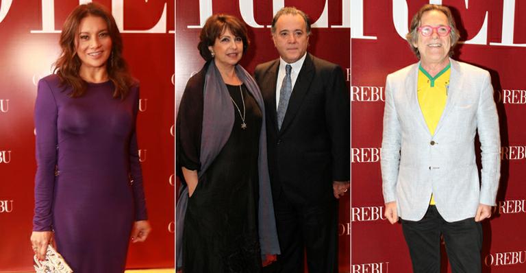 Os looks dos famosos na festa da novela O Rebu