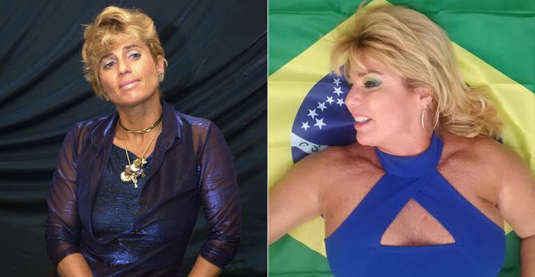 Lembra dela? Ex-BBB Cida Moraes posa com a bandeira em dia de jogo do Brasil