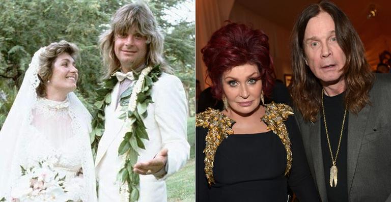 Ozzy Osbourne e Sharon Osbourne comemoram 32 anos de casamento