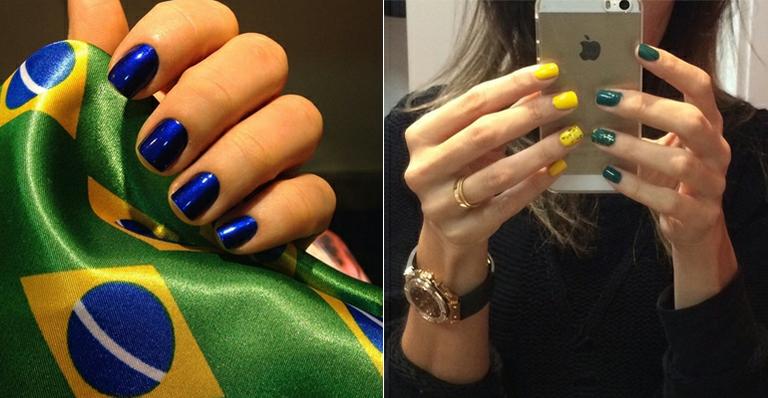 Unhas decoradas: use verde e amarelo para fazer nail art inspirada na Copa