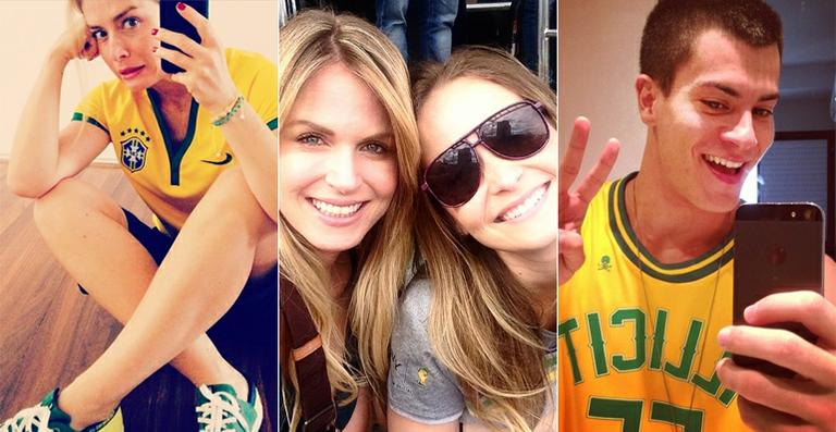 Famosos mostram a torcida pela seleção na semifinal