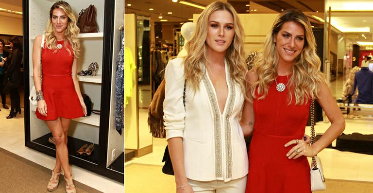 De volta ao Brasil, Giovanna Ewbank exibe as pernas em evento