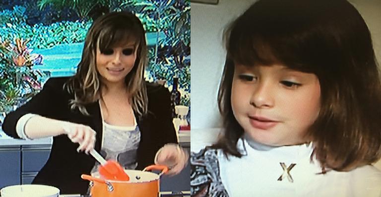 Duda Little, de Lua de Cristal, reaparece no Mais Você para cozinhar com Ana Maria Braga