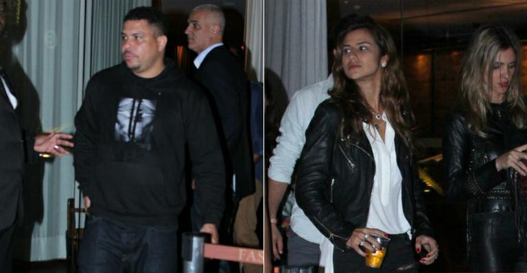 Em meio a rumores de crise, Ronaldo e Paula Morais curtem festa no Rio