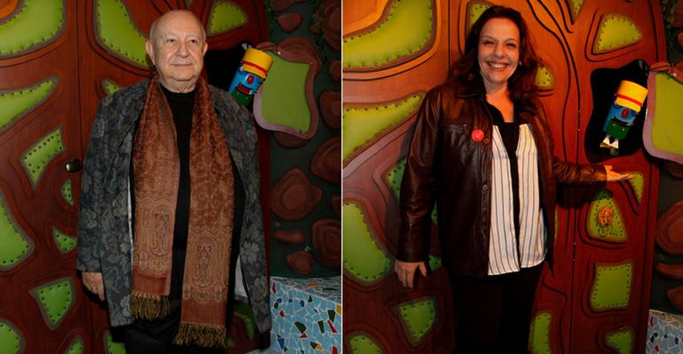 Sérgio Mamberti e Rosi Campos conferem exposição sobre o Castelo Rá-Tim-Bum