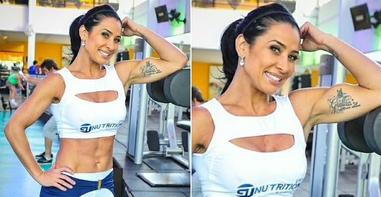 Scheila Carvalho mostra foto sarada, mas promete não ficar como Gracyanne Barbosa