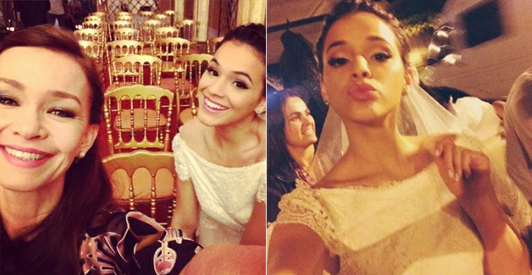 Bruna Marquezine aparece vestida de noiva em selfie nas redes socias