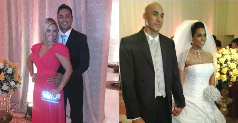Carla Perez é madrinha de casamento de ex-dançarina de axé Rosiane Pinheiro