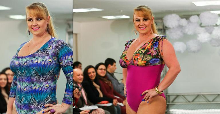 Ex-Paquita Ana Paula Almeida faz a sua estreia como modelo plus size