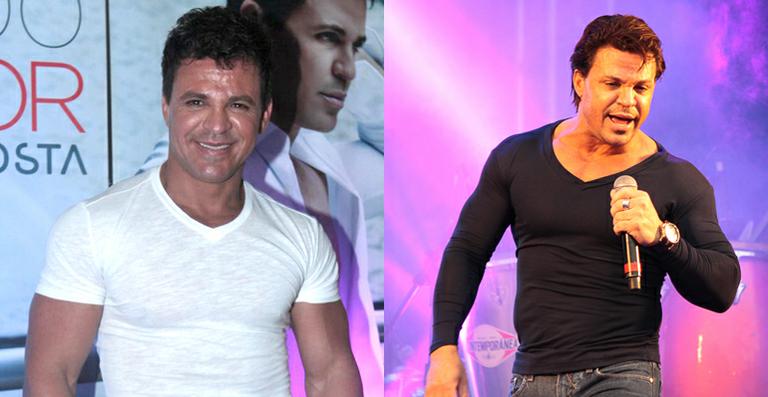 Eduardo Costa aparece com novo visual em show