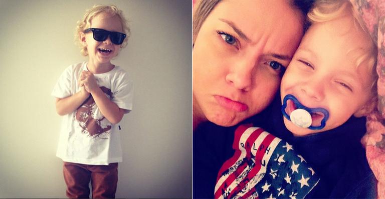 Que sono! Carol Dantas faz careta em foto com Davi Lucca na madrugada