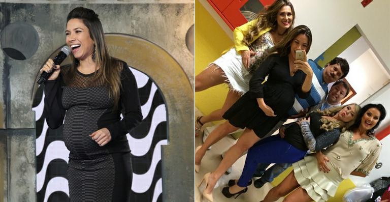 Com quase 8 meses, Patrícia Abravanel exibe seu barrigão de grávida