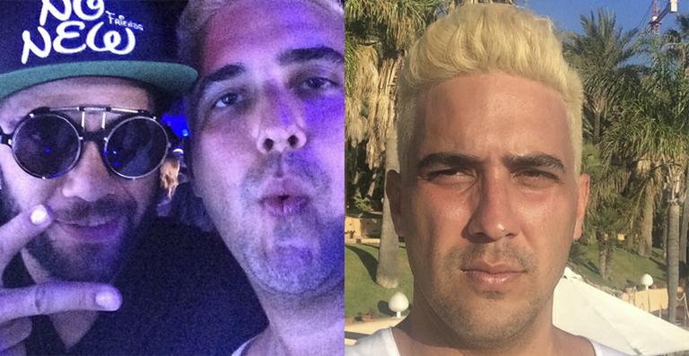 Loiro, André Marques curte balada com Daniel Alves e Paris Hilton