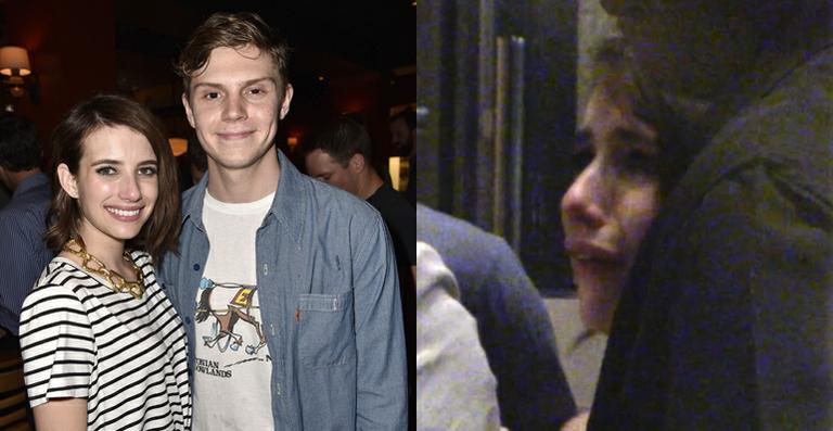 Emma Roberts e Evan Peters brigam durante a Comic-Con e atriz cai no choro