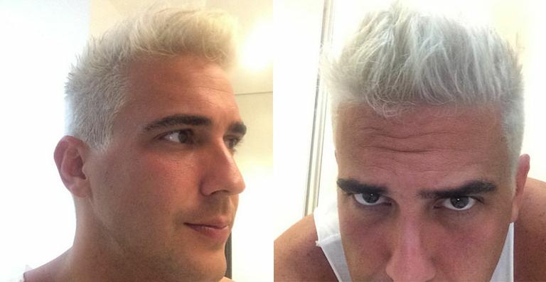 André Marques volta a mudar o visual e fica com o cabelo branco