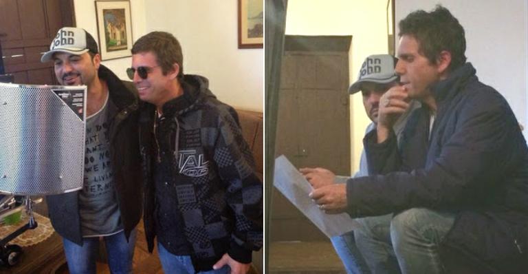 Internado na reabilitação, Hudson grava novo CD com Edson; veja fotos