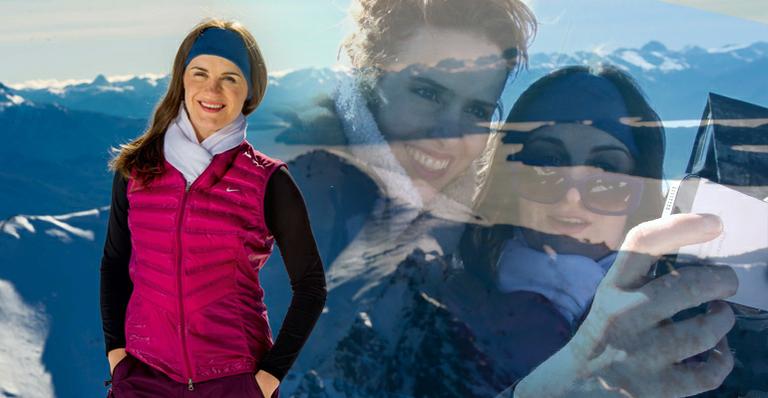 CARAS NEVE: Alessandra Maestrini se diverte na Patagônia