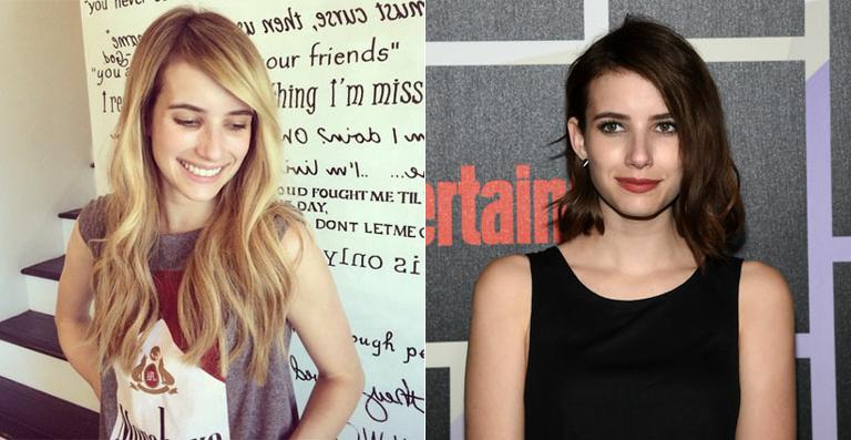 Emma Roberts muda o visual e volta a ficar loira