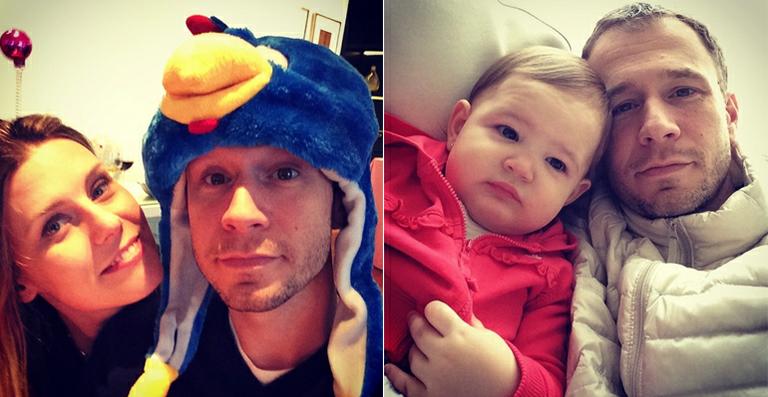 Titio coruja, Tiago Leifert vira a ‘Galinha Pintadinha’ no aniversário da sobrinha