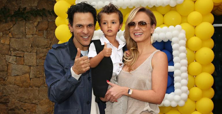 Eliana e João Marcelo Bôscoli comemoram aniversário do filho, Arthur