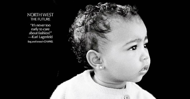 North West: filha de Kim Kardashian e Kanye West estreia como modelo