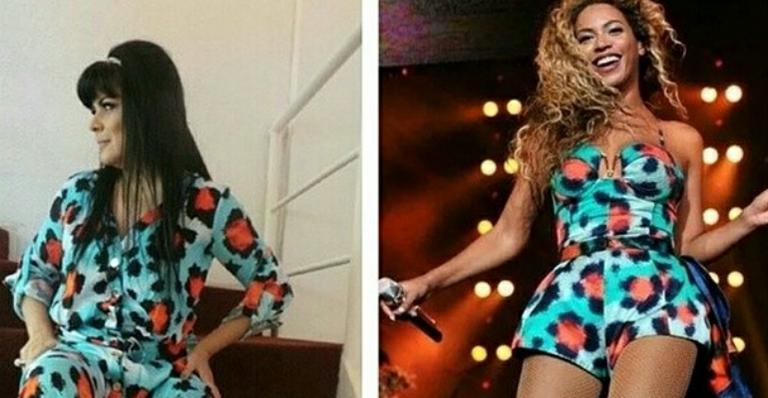Mara Maravilha usa look inspirado em Beyoncé: “Tão lindo quanto o dela”