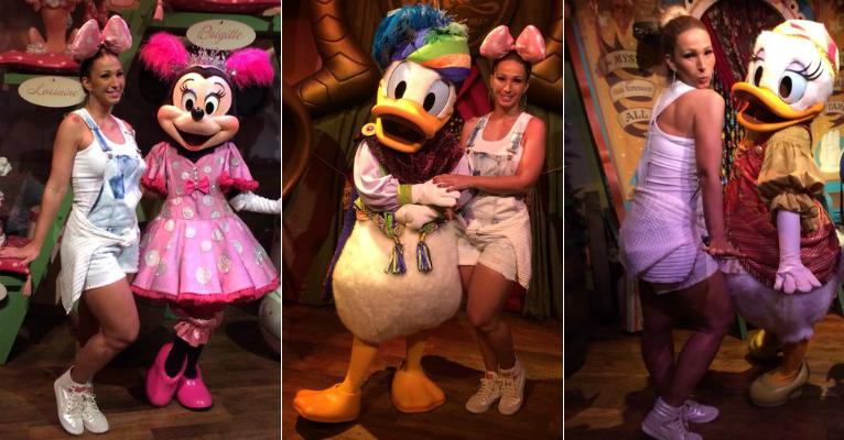 Valesca ensina à Minnie a dar um Beijinho no Ombro na Disney