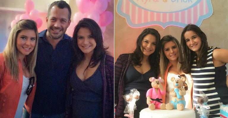 Malvino Salvador e Kyra Gracie fazem chá de bebê para a filha