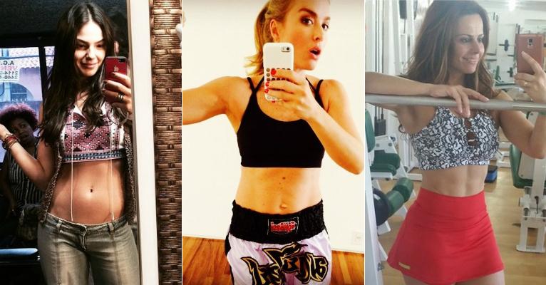 Veja 30 famosas, como Isis Valverde, que exibem suas barrigas saradas no Instagram