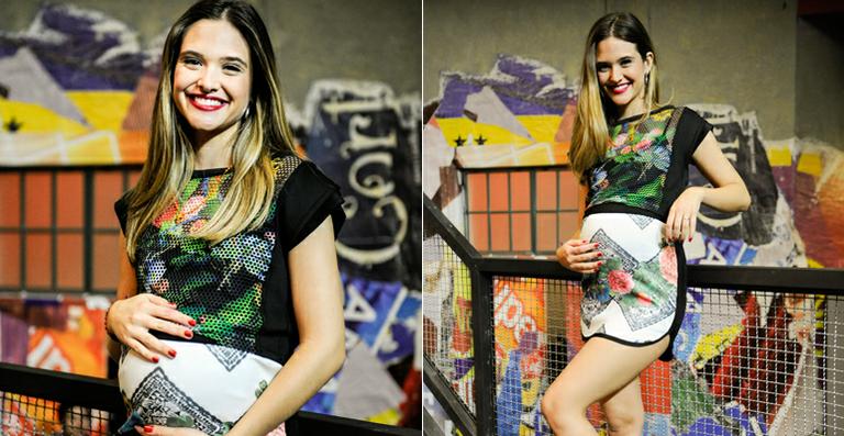 Juliana Paiva volta a gravar Malhação e com barriga de grávida