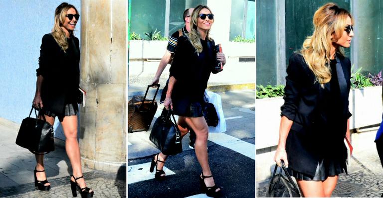 Sabrina Sato mostra que mix de texturas é o truque para compor look monocromático