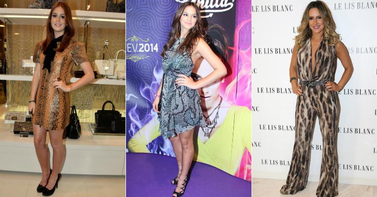 Festas: 25 famosas, como Marina Ruy Barbosa, com looks total animal print