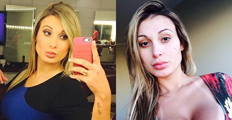Andressa Urach aceita desafio e publica foto sem maquiagem