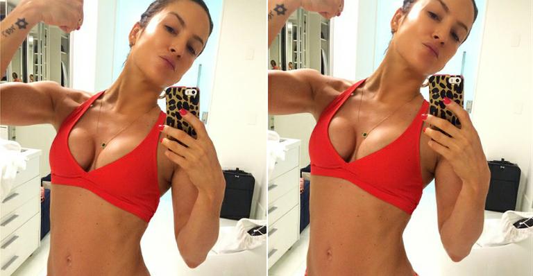 De barriga à mostra, Claudia Leitte malha duro para o Carnaval de Salvador e do Rio