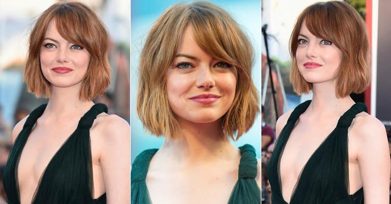 O novo corte de cabelo de Emma Stone e os cuidados da atriz para mantê-los