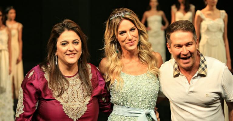 Giovanna Ewbank desfila em evento de noivas em São Paulo