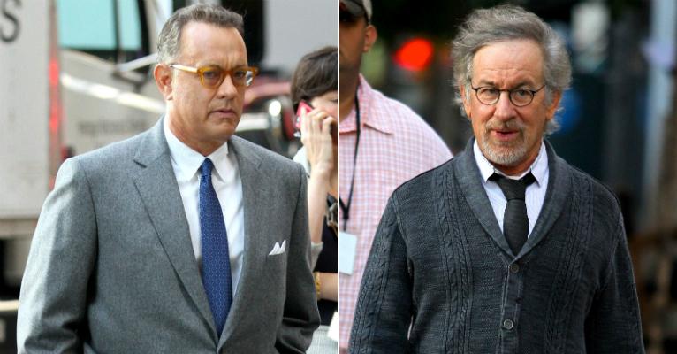Tom Hanks aparece envelhecido em set do novo filme de Steven Spielberg
