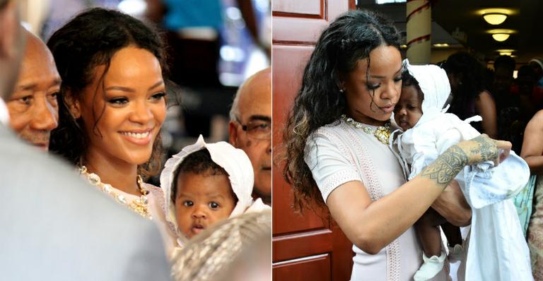 Babona! Rihanna batiza a sobrinha em Barbados