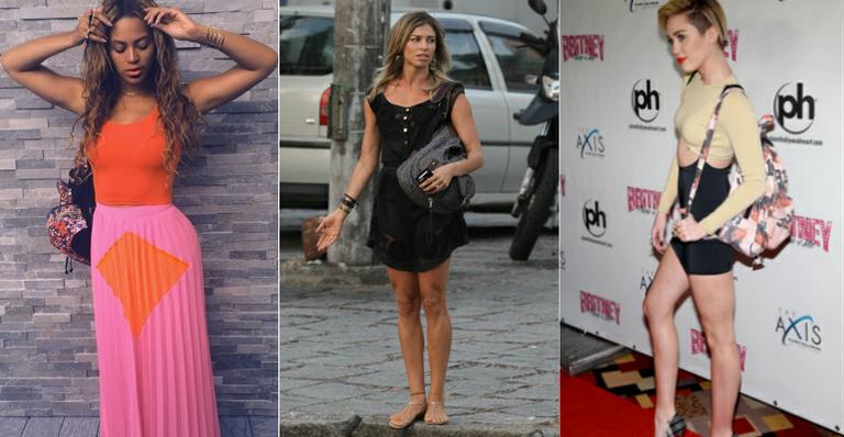 Famosas como Beyoncé usam mochilas para substituir as bolsas do dia a dia