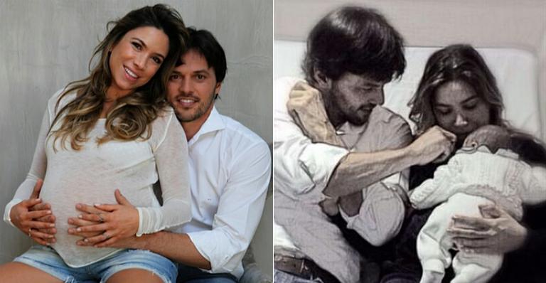 Fábio Faria publica foto com Patrícia Abravanel e o filho: ‘Fiquei bobo’